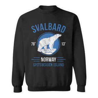 Svalbard Norway Arctic Circle Polar Bear Spitsbergen Sweatshirt - Monsterry