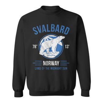 Svalbard Polar Bear T Norway Northern Lights Sweatshirt - Monsterry