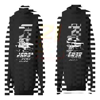 Sweater Unisexe David Pearson Silver Fox Voiture de Course 21 - Cadeauxyz