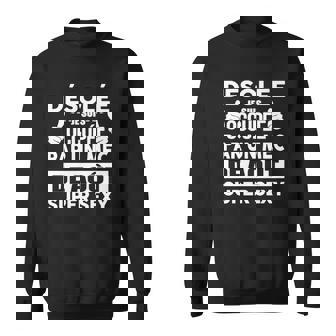 Sweater Unisexe Femme Désolée Je Suis Occupée par un Mec d'Août - Mode Humoristique - Cadeauxyz