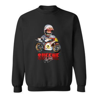 Sweater Unisexe Moto Racing 81CTONE Illustré, Coureur Stylisé Noir - Cadeauxyz