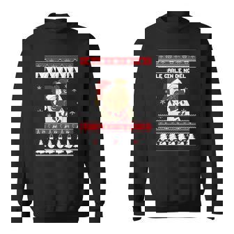 Sweater Unisexe Noir Carlin de Noël, Style Pull Moche Festif - Cadeauxyz