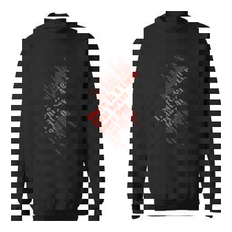 Sweater Unisexe Noir Texte Rouge, Mode Message Inspirant - Cadeauxyz