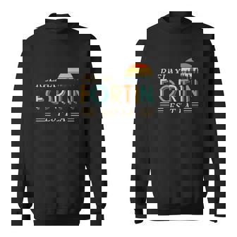Sweater Unisexe RELAX FORTIN EST LÀ Design Rétro Soleil Couchant - Cadeauxyz