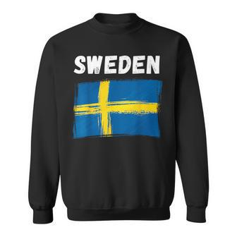 Sweden Flag Holiday Vintage Grunge Swedish Flag Sweatshirt - Monsterry UK
