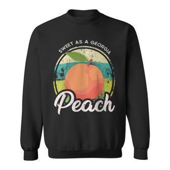 Sweet As A Georgia Peach Ga Peach State Sweatshirt - Monsterry UK