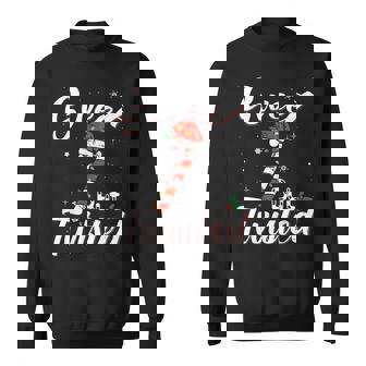 Sweet But Twisted Christmas Candy Cane Xmas Holiday Sweatshirt | Mazezy