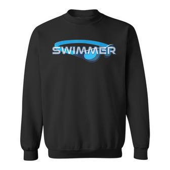 Swim Team Coach Lap Swimming Breaststroke Swimmer Goggles Sweatshirt - Monsterry AU