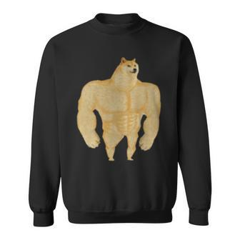 Swole Doge Meme Sweatshirt - Monsterry DE