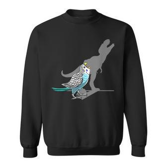 T-Rex Budgerigar Shadow Budgie Parakeet Pet Bird Lover Sweatshirt - Monsterry