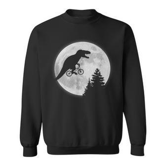 T-Rex Cycling Over The Moon Sweatshirt - Monsterry DE