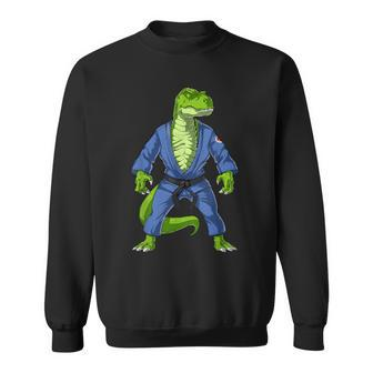 T-Rex Dinosaur Jiu-Jitsu Judo Ninja Martial Arts Karate Sweatshirt - Monsterry DE