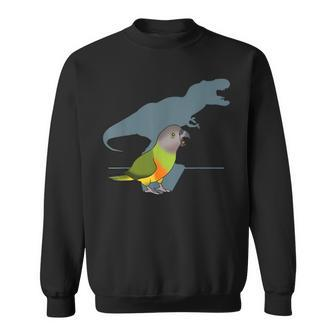 T-Rex Senegal Parrot Birb Memes Dinosaur Parrot Sweatshirt - Monsterry