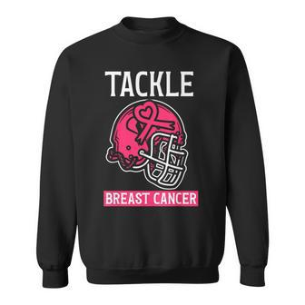 Tackle Breast Cancer Football Breast Cancer Awareness Sweatshirt - Thegiftio UK