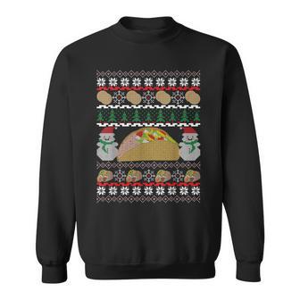 Taco Ugly Christmas Taco Lover Sweatshirt - Monsterry