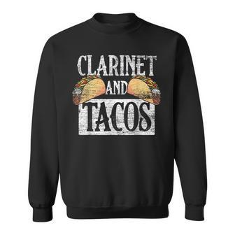 Tacos Mexico Cinco De Mayo Music Clarinet Sweatshirt - Monsterry UK