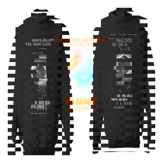 Tamms Illinois Total Solar Eclipse 2024 Sweatshirt - Thegiftio