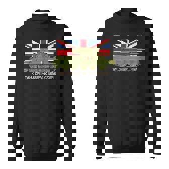 Tank Cruiser Mk Vi Crusader British Ww2 Vintage Uk Flag Sweatshirt - Thegiftio UK