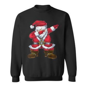Tanzender Santa Claus Dabbing Weihnachtsmann Weihnachten Sweatshirt - Seseable