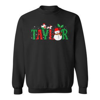 Taylor Santa First Name Christmas Taylor Sweatshirt - Monsterry DE