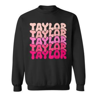 Taylor Vintage Personalized Name I Love Taylor Sweatshirt - Thegiftio UK
