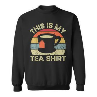 This Is My Tea Tea Drinker Retro Vintage Sweatshirt - Monsterry DE