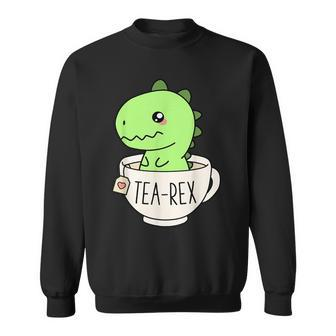 Tea-Rex Cute T-Rex Dinosaur Kawaii Dino Pun Sweatshirt - Seseable