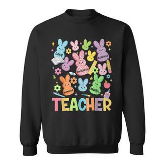 Teacher Easter Teaching My Favorite Peepp Happy Easter Day Sweatshirt - Monsterry