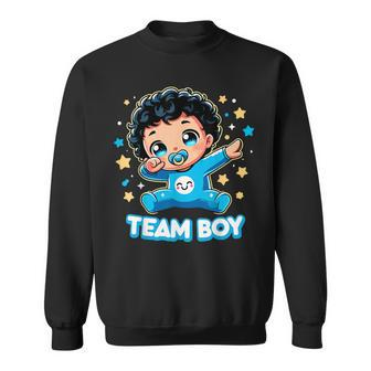 Team Boy Baby Gender Reveal Party Announcement Sweatshirt - Seseable