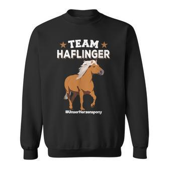Team Haflinger Unserherzenspony Haflinger Pony Sweatshirt - Seseable