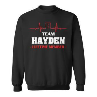 Team Hayden Lifetime Member Family Youth Kid 5Ts Sweatshirt - Seseable