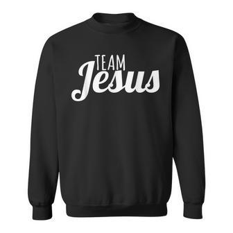 Team Jesus Christianity Bible Faith Cross God Holy Sweatshirt - Thegiftio UK