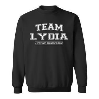 Team Lydia First Name Family Reunion Sweatshirt - Seseable