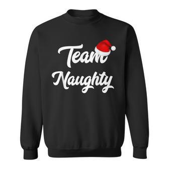 Team Naughty Nice Holiday Christmas Santa Sweatshirt - Monsterry AU