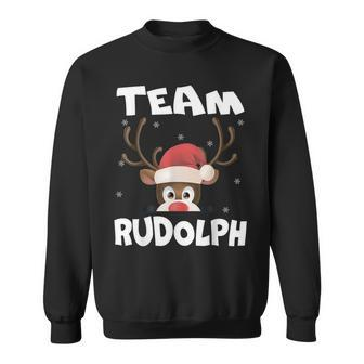 Team Rudolph Xmas Reindeer Deer Lover Sweatshirt - Seseable