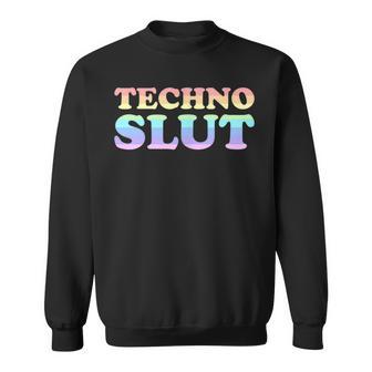 Techno Slut Fiesta Rave Arcoíris En Ibiza Sin Mangas Camisa de entrenamiento - Regaloses