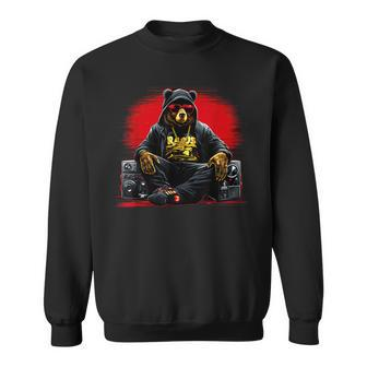 Teddy Fashion Hip Hop Bear Music Trap Rap Sweatshirt | Mazezy