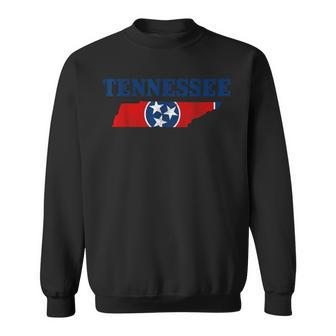 Tennessee Flag State Map Pride Vintage Nashville Tn Sweatshirt - Monsterry DE