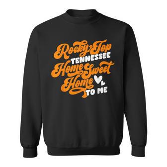 Tennessee Orange White Rocky Tn Home Sweet Home Top Retro Sweatshirt - Thegiftio