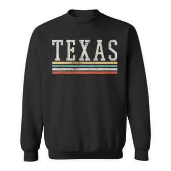 Texas Country Traveler Souvenir Retro Vintage Sweatshirt | Mazezy