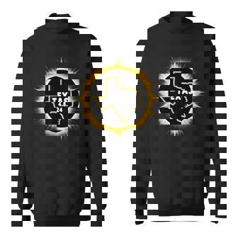 Texas Eclipse Total Solar April 8 2024 Totality Moon Sun Sweatshirt - Monsterry