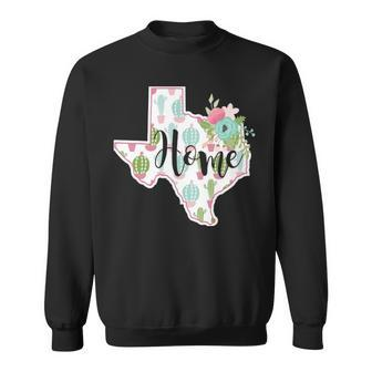 Texas Home Cactus Sweatshirt | Mazezy
