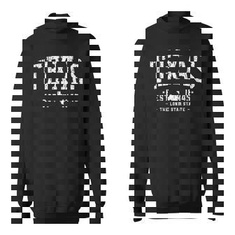Texas Lone Star State Texas Est Sweatshirt | Mazezy