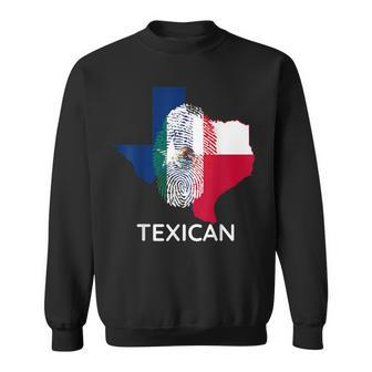 Texican Vintage Tex Mex Chicano Texas Texican Sweatshirt - Monsterry