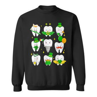 Th St Patrick Dentist Dental Assistant Irish Leprechaun Sweatshirt - Seseable