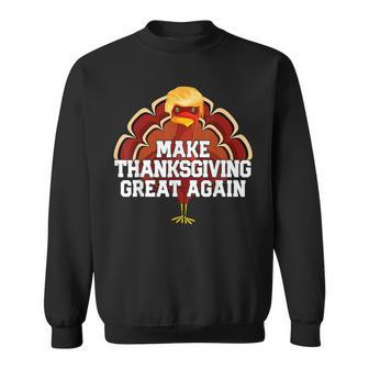 Make Thanksgiving Great Again Trump Turkey 2024 Sweatshirt - Seseable