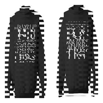 That's What I Do I Run Marathons And I Know Things Sweatshirt | Mazezy