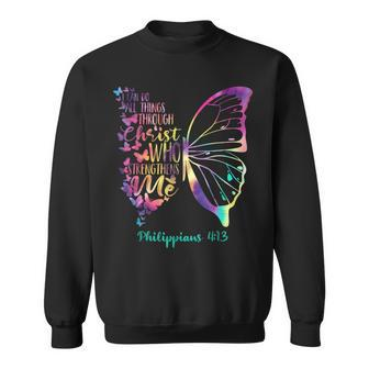 Can Do All Things Through Christ Who Strengthens Me I Sweatshirt | Mazezy