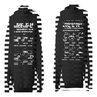 Things Die Ich In Meiner Freizeit Mache Sweatshirt - Seseable