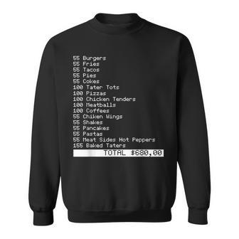 I Think You Should Leave 55 Burgers 55 Fries For Women Sweatshirt - Seseable